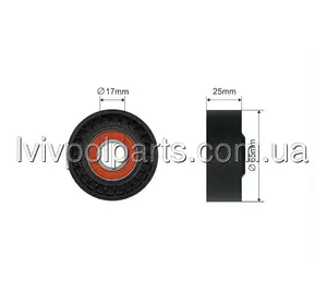 Ролик Натяжного Механізму Mercedes C-Class (W204, W205), E-Class (W212, W213) 3,0-3,5 11- Виробник NTY RNK-ME-079 номер OE 500235 Ролик Натяжного Механізму Mercedes C-Class (W204, W205), E-Class (W212, W213) 3,0-3,5 11- Виробник NTY RNK-ME-079 номер OE 500235