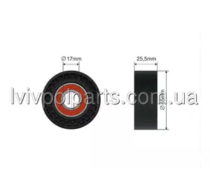 Ролик Натяжного Механізму Peugeot 206, 207,Citroen C3, C4, Ds3  1,4-1,6 Виробник NTY RNK-PE-006 номер OE 390-00 Ролик Натяжного Механізму Peugeot 206, 207,Citroen C3, C4, Ds3  1,4-1,6 Виробник NTY RNK-PE-006 номер OE 390-00
