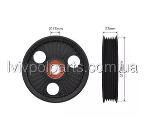 Ролик Натяжного Механізму Citroen C4 (La, Lc_) 04-11, Peugeot 307, 407 02-12 Виробник NTY RNK-CT-049 номер OE 500066 Ролик Натяжного Механізму Citroen C4 (La, Lc_) 04-11, Peugeot 307, 407 02-12 Виробник NTY RNK-CT-049 номер OE 500066