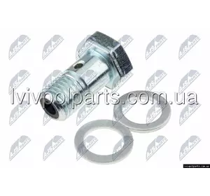 Болт турбіни з фільтром і отвором Двигун: 1.4 T-Jet/Alfa Romeo/Fiat/Lancia Код OE 71769773 Болт турбіни з фільтром і отвором Двигун: 1.4 T-Jet/Alfa Romeo/Fiat/Lancia Код OE 71769773